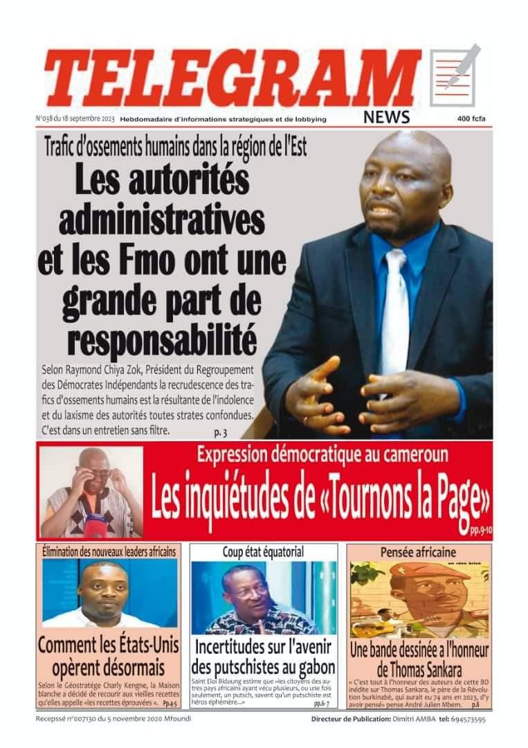 Première page d'un journal